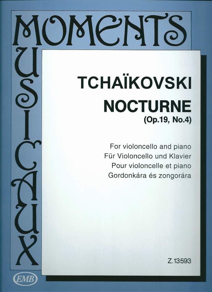 チャイコフスキー:ノクターンOp.19-4/チェロ・ピアノ(EMB)
