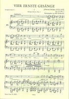 ブラームス：4つの厳粛な歌/低声・ピアノ（PE)