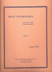 イベール：2つの間奏曲/フルート・バイオリン・チェンバロ/AL20630