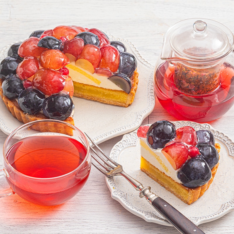 大月農園クイーンルージュとナガノパープルのタルト【季節限定】