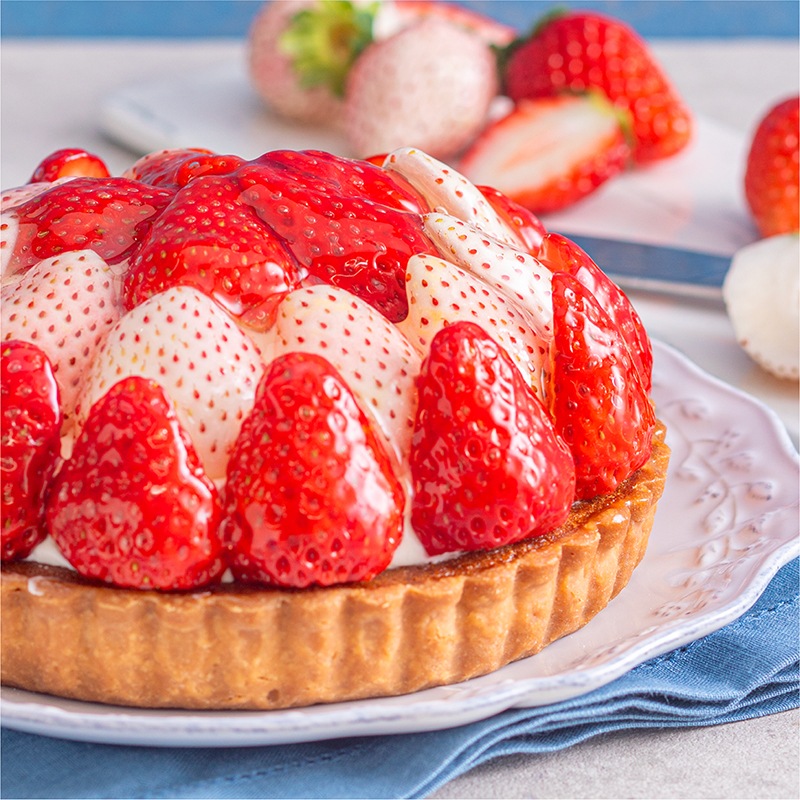 《3月中旬再入荷予定》コーラルベリー 紅ほっぺと白雪小町の紅白タルト【季節限定】