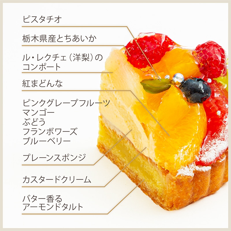 プレミアムフルーツタルト・ノエル【クリスマス限定】【12/19~26のお届け】【11/末まで送料500円OFF】