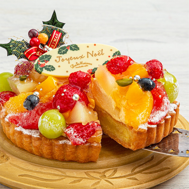 プレミアムフルーツタルト・ノエル【クリスマス限定】【12/19~26のお届け】【11/末まで送料500円OFF】