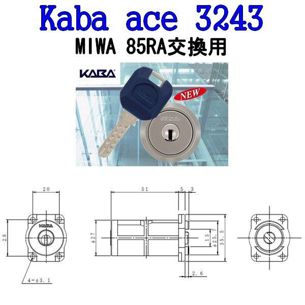 Kaba ace,���Х�������3243��MIWA,���¥��å���RA(85RA,82RA)�ѥ�������