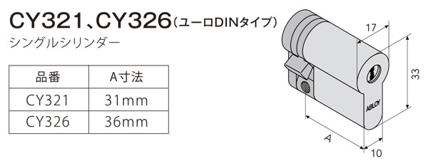 ABLOY,���֥������桼���ץ��ե�����ʥ��󥰥�˸��ѥ���������CY321T/323T/326T/328T