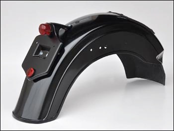 リアフェンダー　シーシーバーとテールランプ付き クラシックフェンダー リア ラウンドSテール付 ( '04-) | 車種別パーツ