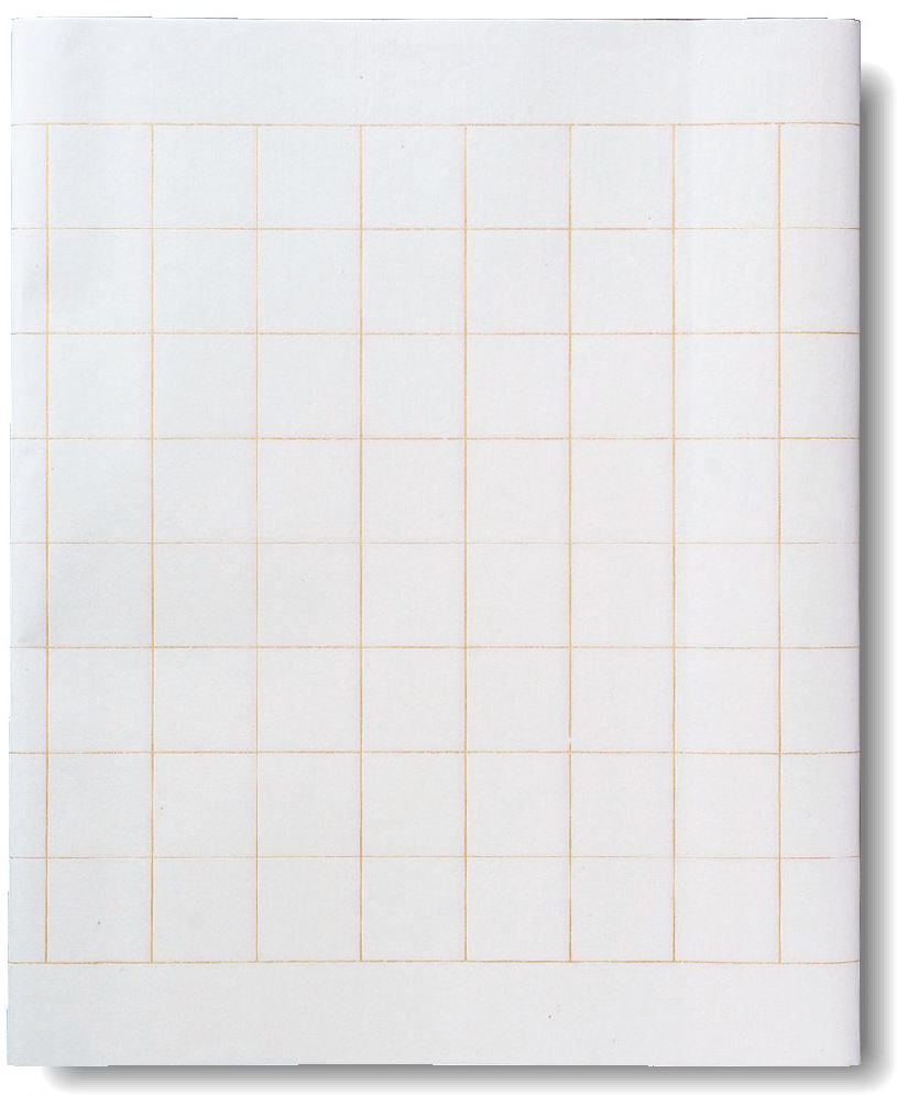 写経用紙 手漉雁皮 マス目の大きい用紙です