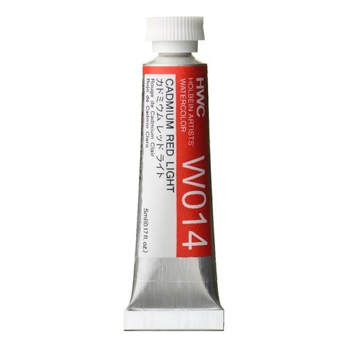 ホルベイン Holbein 透明水彩2号(5ml) W014 カドミウムレッドライト
