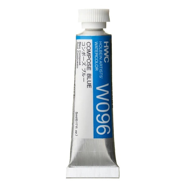 ホルベイン Holbein 透明水彩絵具 2号 5ml W096 コンポーズブルー