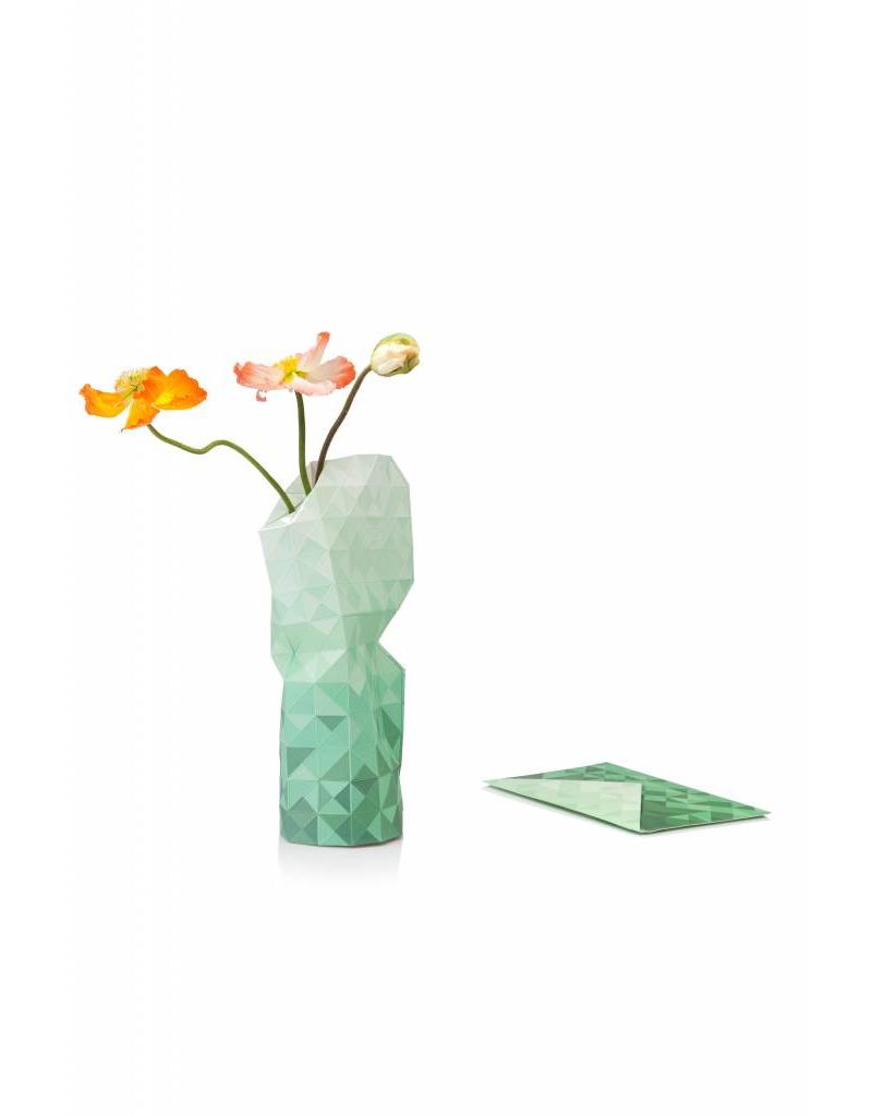 Paper Vase Coverペーパーベースカバー:Green Gradient　(S/Lサイズ)