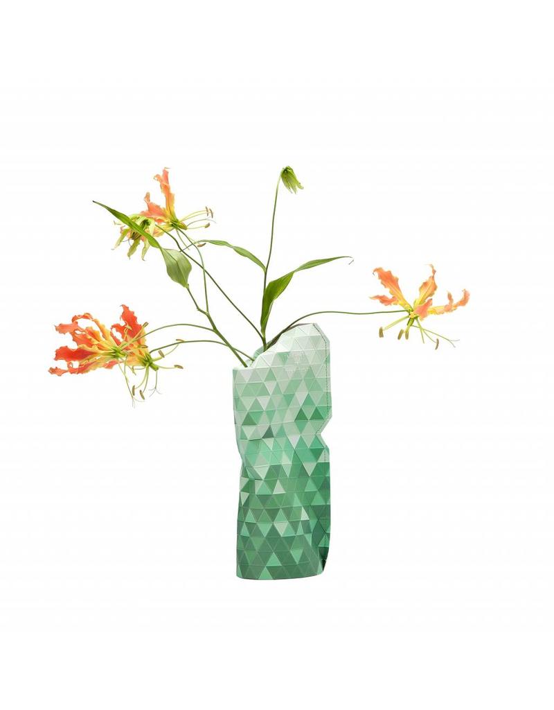 Paper Vase Coverペーパーベースカバー:Green Gradient　(S/Lサイズ)
