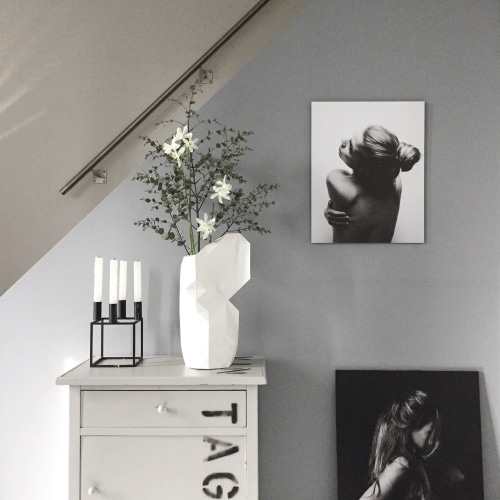 Paper Vase Coverペーパーベースカバー:Marble White(Lサイズ）