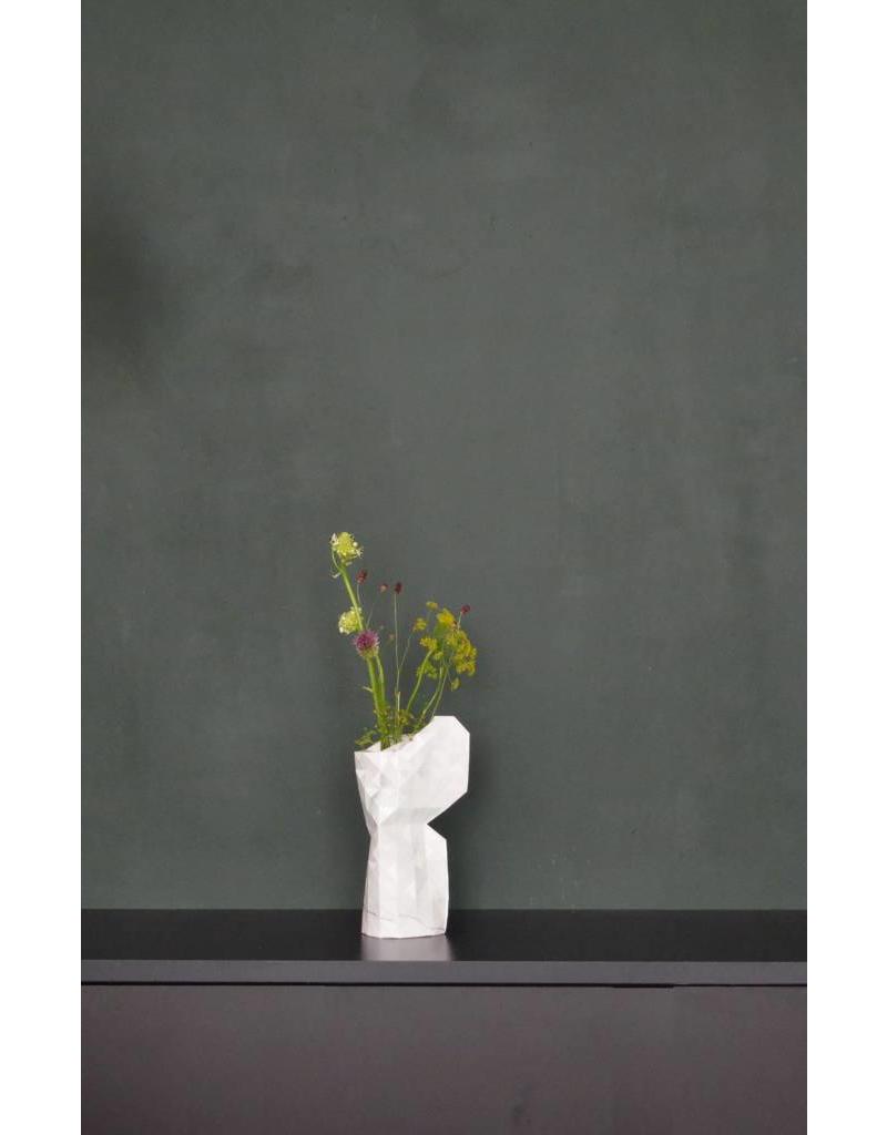 Paper Vase Coverペーパーベースカバー:Marble White(Lサイズ）