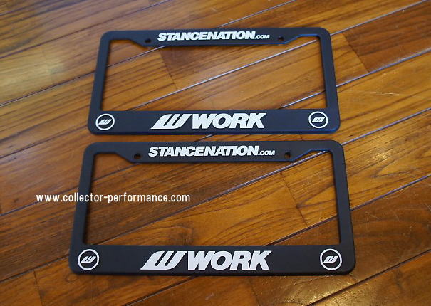 WORK WHEELS USA×STANCE NATIONライセンスプレートフレーム | US