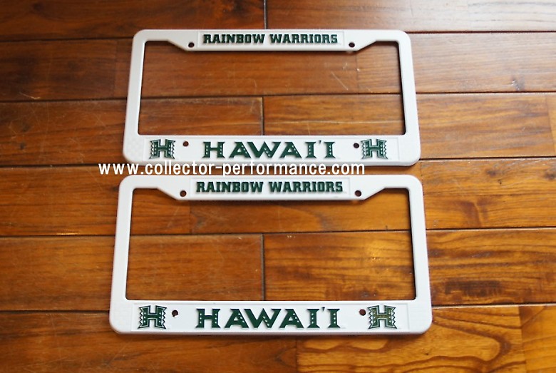 ハワイ UH/Univercity of Hawaii/ハワイ大学 ライセンスプレートフレーム / ナンバーフレーム US