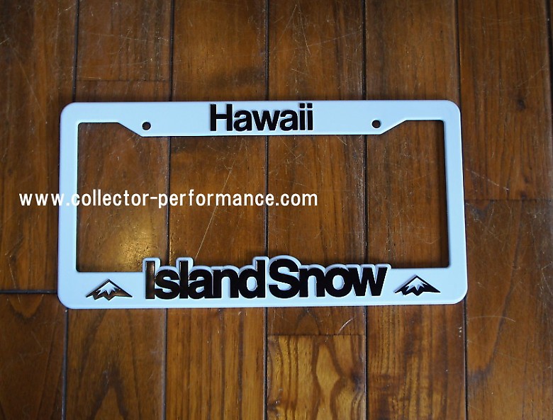 ハワイ IslandSnow ナンバーフレーム/ライセンスプレートフレーム US & Hawaii GOODS,License Plate