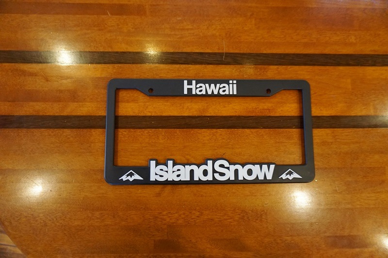 ハワイ IslandSnow/アイランドスノー ナンバーフレーム/ライセンスプレートフレーム US & Hawaii GOODS