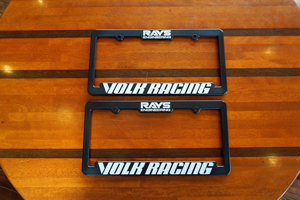 RAYS Volk Racing レイズ ボルクレーシング ライセンスプレートフレーム US & Hawaii GOODS,License