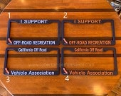 California Off Road Vehicle Association (CORVA)  ����ե���˥� CORVA  �饤���󥹥ץ졼�ȥե졼��/�ʥ�С��ե졼��