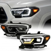 (�����б���) 16-22 ������ TACOMA  �֥�å� LED �إåɥ饤�ȡ�DRL �����ʥ� �ץ������������إåɥ饤�ȥ��åȡ�SR//SR5�ѡ�