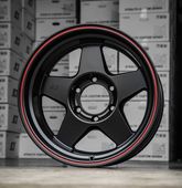Źб SCSStealth Custom Series Wheels/ƥ륹ॷ꡼ GEN5 Limited Matte Jet Black w/Red Pinstripes ޥåȥåȥ֥å åɥԥ󥹥ȥ饤 ۥ