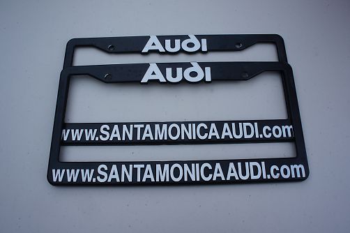SANTAMONICA AUDI USED ライセンスフレーム ブラック 2枚SET | US
