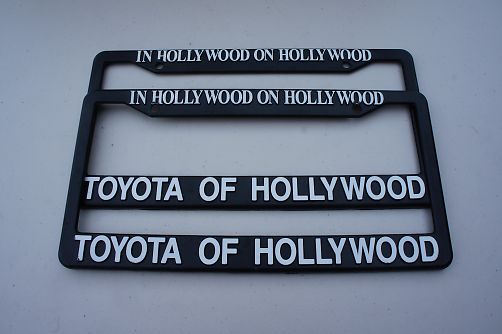 TOYOTA OF HOLLYWOOD USED ライセンスフレーム ブラック | US & Hawaii GOODS,License ...