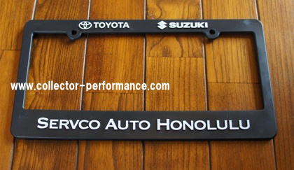 ハワイ TOYOTA… SERVCO AUTO HONOLULU ライセンスプレートフレーム