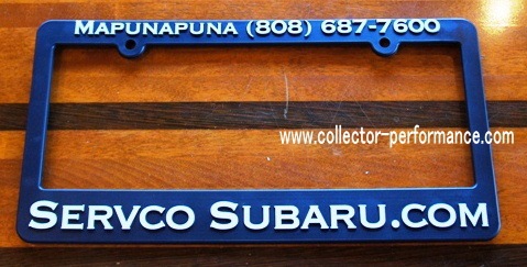 ハワイ SERVCO SUBARU.com ライセンスプレート/ナンバーフレーム | US ハワイ ライセンスフレーム インサートプレートセット スバル ヒュンダイ