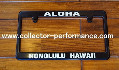 ALOHA HONOLULU HAWAII ライセンスプレートフレーム（JPサイズ/日本 