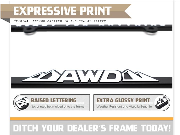 (�����б���)  AWD All Wheel Drive - Ready for Anything �饤���󥹥ץ졼�ȥե졼�� �ʥ�С��ե졼��