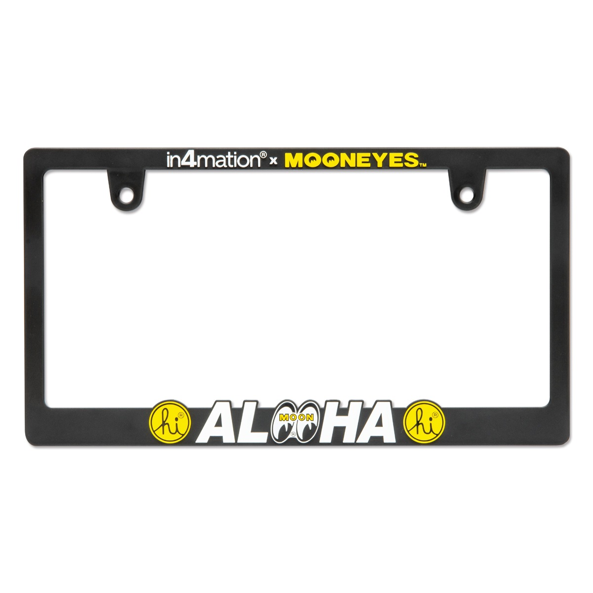 �ʼָ��б��ʡ���Raised in4mation x MOONEYES Logo 3D �ࡼ�󥢥��� �饤���󥹥ץ졼�ȥե졼�� / �ʥ�С��ե졼��