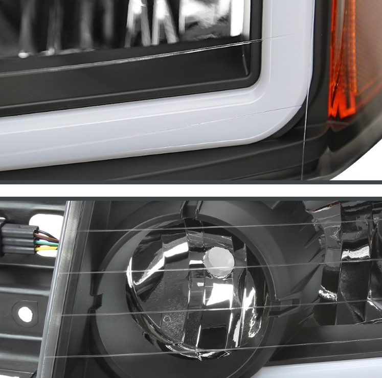 (�����б�) 04-15 ��������/04-07 ����ޥ� LED ���塼�� ���ꥹ���� �֥�å� �إåɥ饤�� ���å�