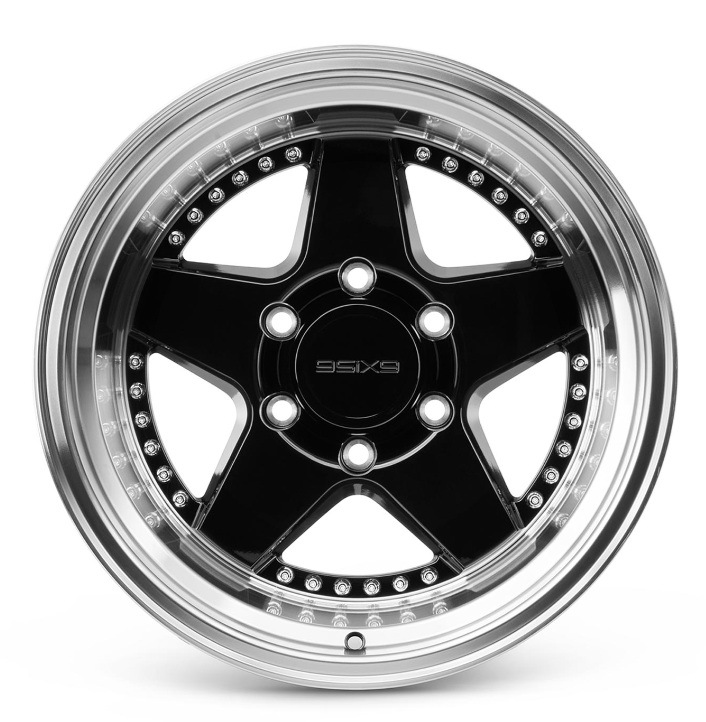 ��16x8.0 17x9.0 �֥��󥺺߸ˤ��ꡪ�� 9SIX9 Wheels FIVE-2 DEEP 16in/17in �ۥ����� �ʥ֥��󥺡��ԥ��Υ֥�å����ޥåȥ֥�å����ޥ���ɡ�