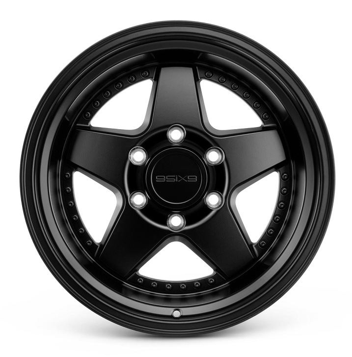 ��16x8.0 17x9.0 �֥��󥺺߸ˤ��ꡪ�� 9SIX9 Wheels FIVE-2 DEEP 16in/17in �ۥ����� �ʥ֥��󥺡��ԥ��Υ֥�å����ޥåȥ֥�å����ޥ���ɡ�
