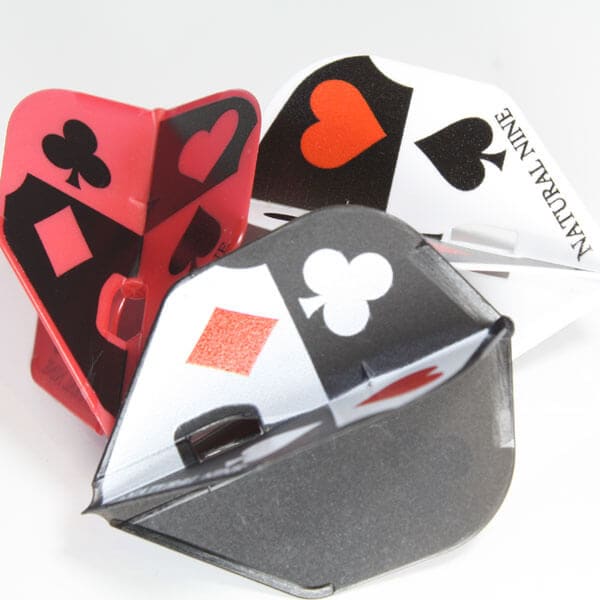 ナチュラルナイン】トランプ ミックス シェイプ ダーツ フライト