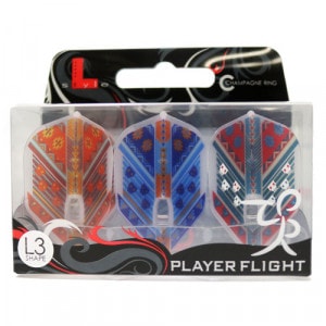 【L-style エルスタイル】畠中宏 ver.1 シェイプ クリアホワイト ダーツ フライト|フライト