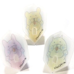 【ナチュラルナイン】出して〜 クリアホワイト シェイプ ダーツ フライト|フライト