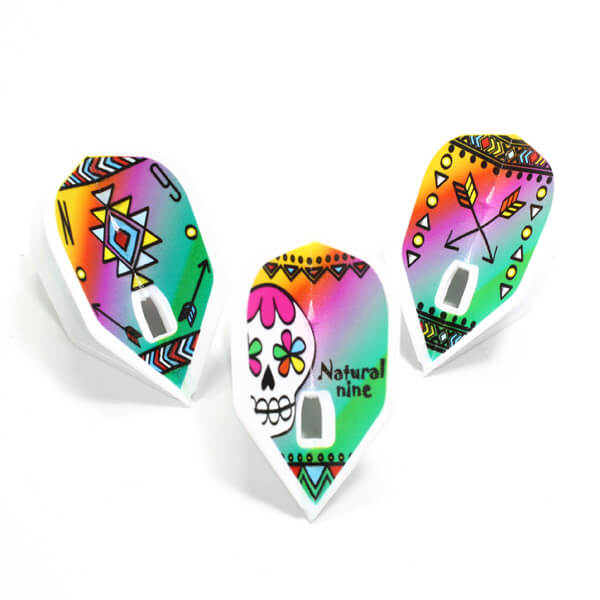 ナチュラルナイン メキシフル シェイプ ホワイト ダーツ フライト