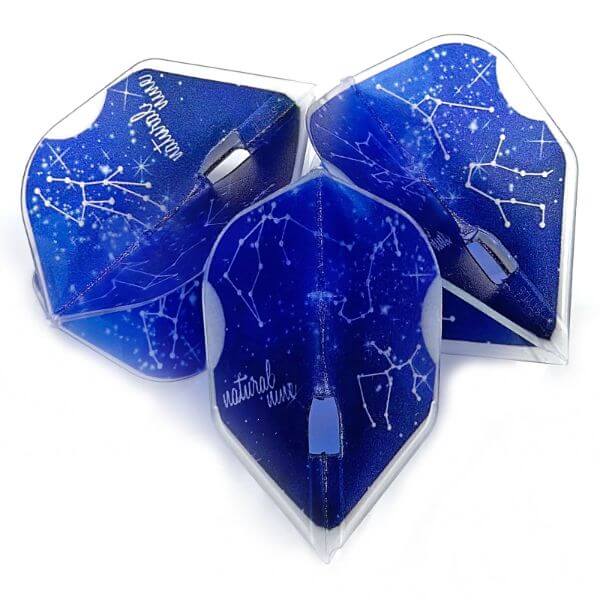 ナチュラルナイン】アステリズム クリアホワイト シェイプ ダーツ フライト