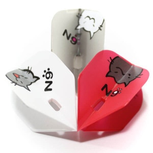 【ナチュラルナイン】めいニャン ミックス シェイプ ダーツ フライト|フライト