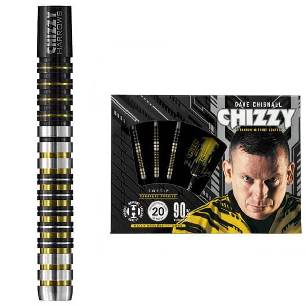 【Harrows】ハローズ CHIZZY 20g チージー ハローズ】CHIZZY チズィ 20g デイブチズネル選手 ダーツ バレル