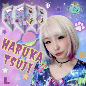 【L-style エルスタイル】PS 辻はるか ver.1 シェイプ クリアホワイト ダーツ フライト|フライト