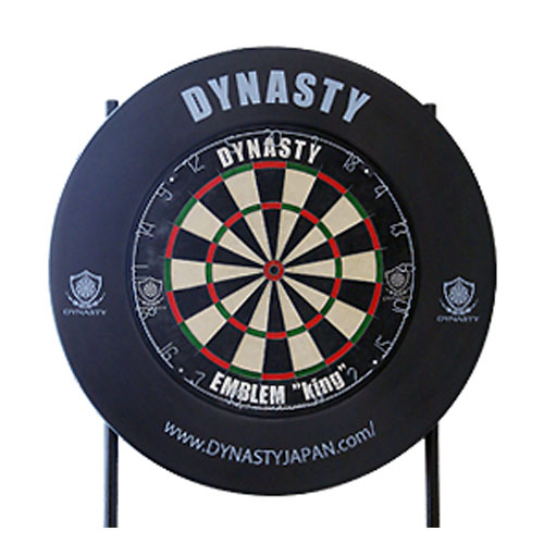 ダイナスティー】ダーツボードサラウンド丸型 レッド ダーツボード用品