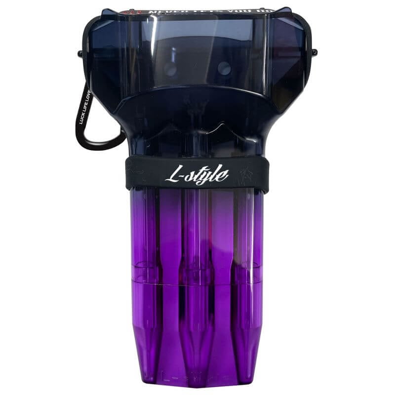 ナチュラルナイン クリスタルワン ツインカラー アメジスト ダーツケース