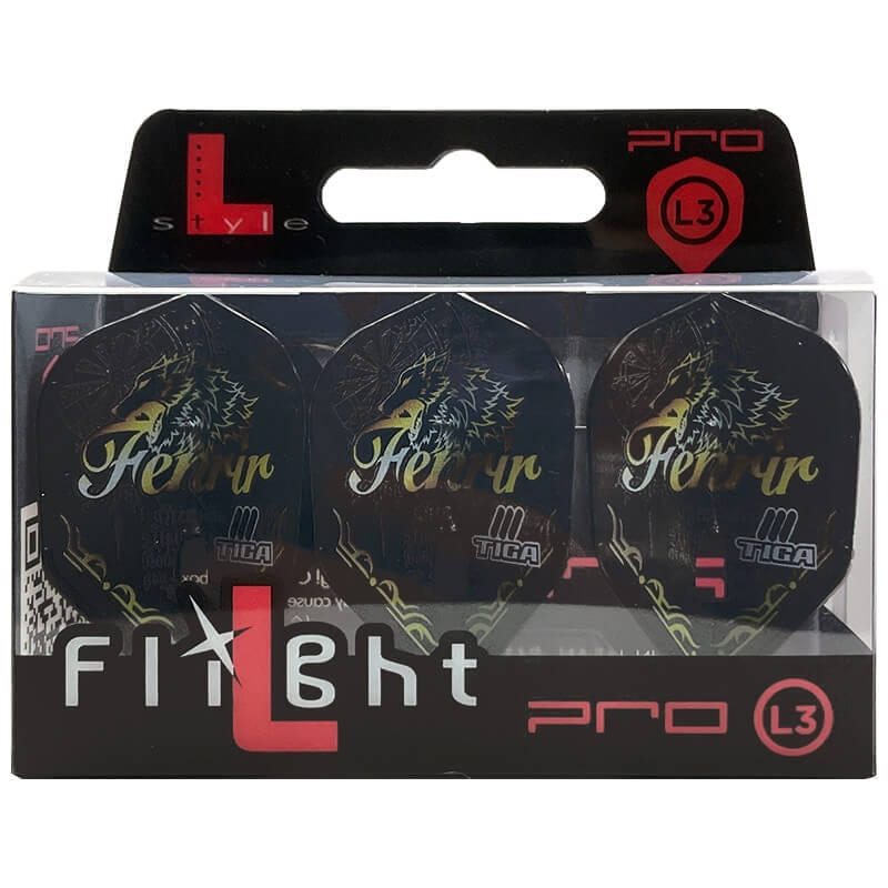 TIGA ティガ】エルフライト 岡野翔2025 ブラック シェイプ ダーツ フライト