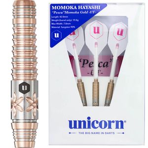 【ユニコーン】Pesca MOMOKA GOLD UT ペスカ モモカゴールドUT 2BA19g 林桃加選手 ダーツ バレル|unicorn(ユニコーン)|ソフトダーツ