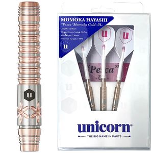 【ユニコーン】Pesca MOMOKA GOLD UL ペスカ モモカゴールドUL 2BA18.5g 林桃加選手 ダーツ バレル|unicorn(ユニコーン)|ソフトダーツ
