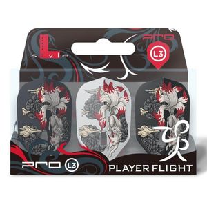 【L-style エルスタイル】青井梨佳 ver.1 エルフライト シェイプ ミックス ダーツ フライト|フライト