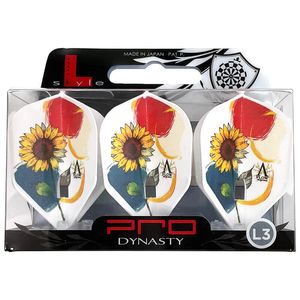 【ダイナスティー】Sayaka ver.1 Sunflower エルフライト シェイプ ホワイト 阿嘉紗香選手 ダーツ フライト|フライト